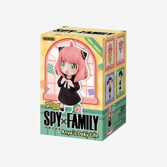POP MART x GONG SPY x FAMILY "Anya's Daily Life" DLC Series figure blind box – chibi anime figure, random pull. Spend the day with everyone's favorite telepath in the SPY x FAMILY Anya's Daily Life blind box figure series from GONG! Inspired by the hit anime and manga, the collection captures Anya Forger in cute everyday moments alongside the Forger family and Eden Academy friends.
Each figure features charming chibi-style sculpting, bright colors, and expressive faces that capture the humor and personalit