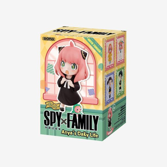 POP MART x GONG SPY x FAMILY "Anya's Daily Life" DLC Series figure blind box – chibi anime figure, random pull. Spend the day with everyone's favorite telepath in the SPY x FAMILY Anya's Daily Life blind box figure series from GONG! Inspired by the hit anime and manga, the collection captures Anya Forger in cute everyday moments alongside the Forger family and Eden Academy friends.
Each figure features charming chibi-style sculpting, bright colors, and expressive faces that capture the humor and personalit