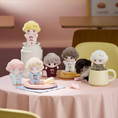 POP MART Dimoo World Crush on Coffee Serie Schlüsselanhänger Plüsch Blind Box AUTHENTISCH