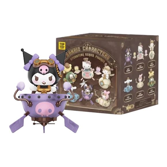 TOP TOY x Sanrio "Steampunk" Series figure blind box – random Sanrio character in steampunk styling. This cute collaboration between TOP TOY and Sanrio features six beloved characters — from Hello Kitty to Pompompurin — reimagined in steampunk-inspired vehicles and outfits. Each single blind box contains one of six randomized designs.
Random Design: mystery boxes ship randomly, making it exciting to unveil which figure you've received. Can you collect them all?