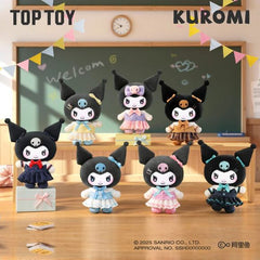 TOP TOY Sanrio Kuromi School Life Serie Plüsch-Schlüsselanhänger Blind Box AUTHENTISCH