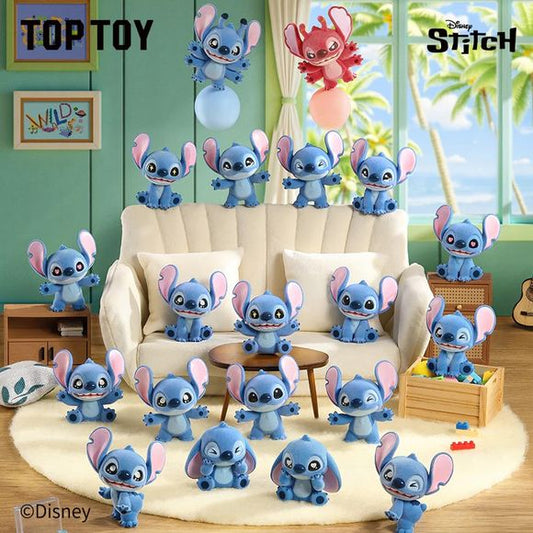 TOP TOY Disney Stitch "Mini Fluffy" Series blind bag – 3 random mini plush-style Stitch figures per bag. Add a burst of cuteness to your collection with this Disney Stitch Mini Fluffy Series blind bag! This adorable series features Stitch in a variety of mini, fluffy "bean-style" designs, each capturing a different mood or expression in a soft, textured finish.
Each blind bag includes 3 randomly selected mini figures, with standard, special, and rare secret variants in the mix — there's always something ne