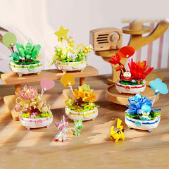 Keeppley K20242 Pokemon Quaxly Bonsai Potted Flower Building Set