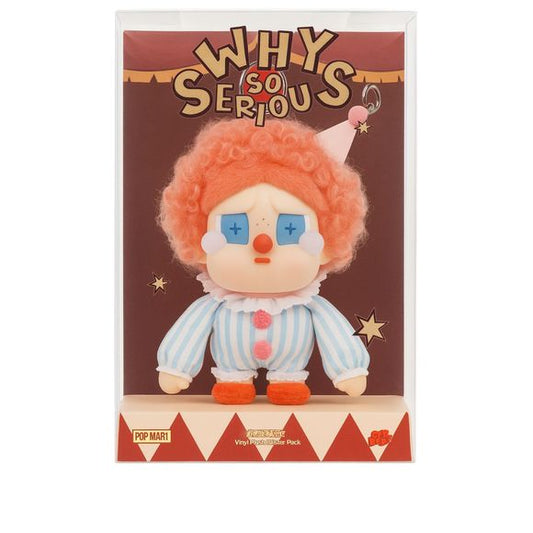 Bring home a bold burst of carnival-chic with the WHY SO SERIOUS SERIES – CRYBABY Vinyl Plush Blister Pack, straight from POP MART’s latest designer collectible line. This is 100% AUTHENTIC, sourced directly from POP MART’s official release, so you can shop confidently knowing you’re acquiring the real deal.
