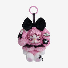 POP MART SKULLPANDA x My Melody plush doll pendant – authentic Sanrio crossover, ~13.5 cm. Bring a whimsical twist to your plush collection with the SKULLPANDA × My Melody Plush! This charming collaboration blends the edginess of SKULLPANDA with the sweet charm of Sanrio's beloved My Melody character.
Designed with soft, huggable materials and eye-catching details, this plush stands out whether displayed on a shelf or snuggled during movie night. Approximately 13.5 cm. Authentic.