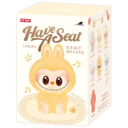 POP MART Labubu V2 "Have A Seat" – The Monsters Series blind box – random seated-pose Labubu figure. Every Labubu in the Have a Seat series is caught mid-perch in the line's signature curled-up, legs-dangling pose, brought to life in POP MART's vinyl-face style.
This collection contains 6 blind box figures, one of which may be the secret edition.
Random Design: blind boxes are fully random and we cannot accept requests for specific items.