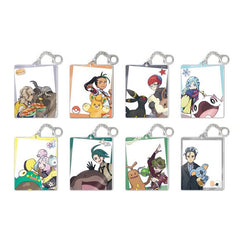 Pokemon TCG Chinese Paldea Trainer Photo Card Keychain Set Sealed - 1 Random