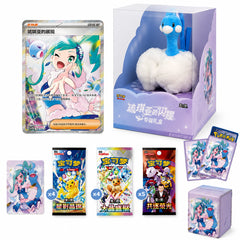 Celebrate Lisia and her partner Altaria with the Pokémon TCG Chinese Lisia's Appeal Shining Exclusive Gift Box! This premium Simplified Chinese Pokémon TCG collection features colorful Lisia and Altaria artwork throughout the box and accessories, making it an impressive display piece for collectors and fans of the popular Hoenn Contest Idol.
The centerpiece of the collection is the Lisia's Appeal promotional card, accompanied by a large Altaria plush and a coordinated selection of TCG accessories. The box