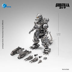 PRE-ORDER: Expected to ship in Quarter 3 of 2027.
Mechagodzilla reactivated! The Mechagodzilla Heavy Arms / High Mobility Version from Godzilla: Tokyo S.O.S. (2003) joins Hiya Toys’ EXQUISITE BASIC series!
This time, the battlefield is in Tokyo. In the 27th film in the series, three monsters clash across the city's famous landmarks. Kiryu, created using Godzilla’s DNA and having nearly defeated Godzilla in the previous film, returns to battle alongside Mothra, who appears with the Shobijin for the first t