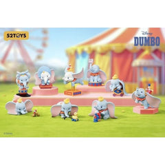 52TOYS Disney Dumbo "Happy Times" Series figure mystery blind box – random circus-themed Dumbo figure. Step right up and experience the magic of the circus with this Disney Dumbo Happy Times blind box series! Inspired by Disney's beloved flying elephant, this collection captures Dumbo in playful, heartwarming circus-themed poses.
Every blind box contains 1 randomly packed figure, with soft colors and premium craftsmanship — a fun surprise for Disney fans and collectors alike.