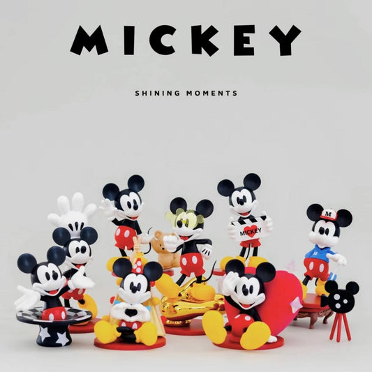 52TOYS Disney Mickey Mouse "Shining Moments" Series figure mystery blind box – random Disney scene figure. Celebrate Disney's most iconic character with this Mickey Shining Moments mini figure blind box series from 52TOYS! This collection captures Mickey Mouse in playful poses and memorable moments, with classic Disney styling and a modern collectible aesthetic.
Each figure showcases Mickey in unique scenes with colorful props and detailed sculpting — great for Disney fans and art toy collectors.