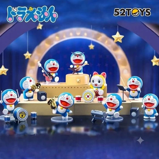 52TOYS Doraemon "Concert" Series figure mystery blind box – random musical-performer Doraemon figure. Join Doraemon and friends for a musical celebration with the 52TOYS Doraemon Concert Series blind box collection! This series transforms Doraemon into a variety of talented performers, each bringing their own instrument and stage presence.
From drummers and keyboardists to guitarists and brass players, every figure captures Doraemon's cheerful personality — collect the entire lineup for your own Doraemon c