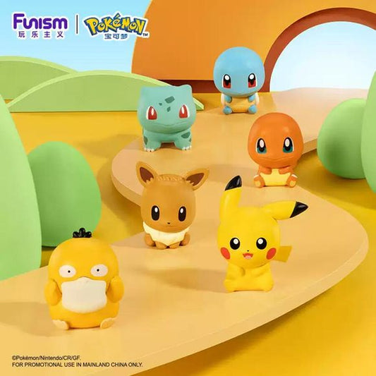 Catch a surprise with the Funism Pokémon Palm Size Wonders series! Each blind box comes packaged in a fun Poké Ball capsule, keeping the mystery alive until you open it.
These adorable 1.5-inch figures are perfectly sized to fit in the palm of your hand, making them great for display, collecting, or gifting. With fan-favorite Pokémon in the lineup, every box is a chance to add something special to your collection.
Possible characters include:
Bulbasaur, Charmander, Squirtle, Eevee, Pikachu, and Psyduck
N