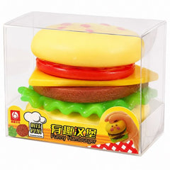 Squeeze, squish, and stack up the fun with the Funny Hamburger Squishy Toy! This oversized hamburger-shaped stress toy features soft squishy layers including a bun, lettuce, cheese, tomato, and burger patty for a fun fast-food-inspired design. Made with a super soft and stretchy texture, it’s perfect for stress relief, sensory play, fidgeting, and satisfying squeezes.