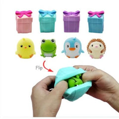 Cute Pet Flip Soft Squishy Sensory Squeeze Stress Toy - 1 Random