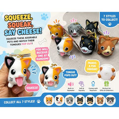 Get ready for endless laughs with the Cute Squishy Animal Tongue Pop Squeeze Toy Keychain! These adorable animal companions aren't just cute—they're interactive! Give them a gentle squeeze and watch their silly tongue pop out while they let out a fun squeak, making them the perfect fidget toy, keychain, and collectible all in one.
Each toy features a soft, squishy body with an attached keychain, making it easy to clip onto backpacks, purses, keys, or zipper pulls. With 7 adorable animal designs to collect,