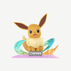 Celebrate the Pokémon that started countless adventures with the Funism Pokémon Twinkmont Series Eevee Prime Figure! Featuring Eevee in an adorable seated pose with its signature cheerful expression, this officially licensed collectible is surrounded by vibrant translucent blue and amber energy effects that add motion and color to the display. Standing approximately 3.4 inches (87 mm) tall, this compact figure is perfect for Pokémon fans and collectors of all ages.
Expertly crafted from premium PVC, the fi