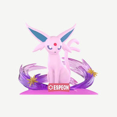 Harness the elegance of the Psychic-type Eeveelution with the Funism Twinkmont Pokémon Espeon Prime Figure! This premium mini PVC statue features Espeon in a graceful pose, surrounded by translucent purple psychic energy accented with shimmering golden stars. Standing approximately 4 inches tall, this officially licensed Pokémon collectible showcases exceptional sculpting, vibrant colors, and fine details that perfectly capture Espeon's calm yet powerful presence.
Part of Funism's popular Twinkmont Prime S