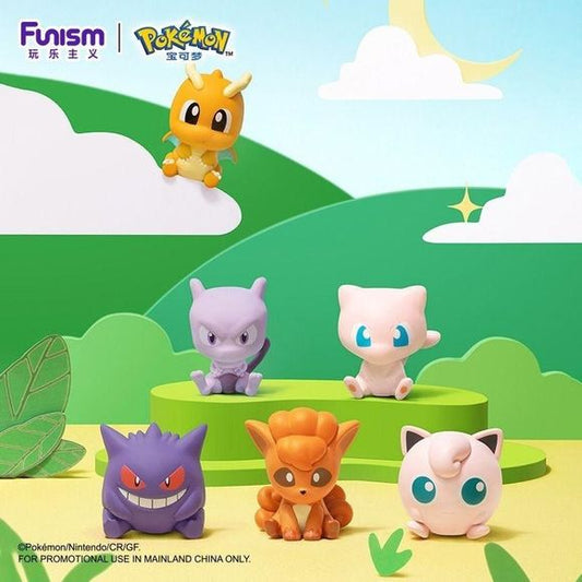Catch a surprise with the Funism Pokémon Palm Size Wonders series! Each blind box comes packaged in a fun Poké Ball capsule, keeping the mystery alive until you open it.
These adorable 1.5-inch figures are perfectly sized to fit in the palm of your hand, making them great for display, collecting, or gifting. With fan-favorite Pokémon in the lineup, every box is a chance to add something special to your collection.
Possible characters include:
Gengar, Dragonite, Mew, Mewtwo, Vulpix, and Jigglypuff
Note: E
