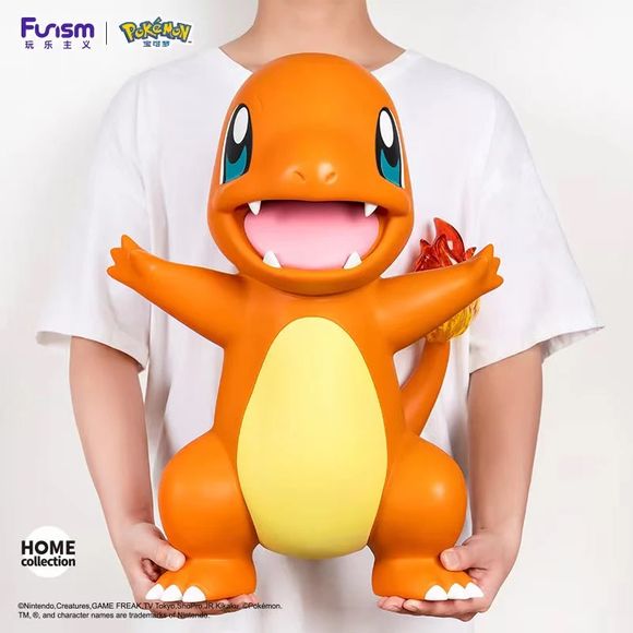 Join the adventure with the Pokemon Charmander oversized Figure By Funism! This larger-than-life figure will bring the fiery spirit of Charmander to your collection. Perfect for any Pokemon fan, it's sure to inspire excitement and wonder with its impressive detail and size. Don't miss out on adding this epic figure to your collection!
This 45cm (17.71-inch) tall figure is the perfect addition to any Pokemon collection. Whether displayed on a shelf or used for imaginative play,