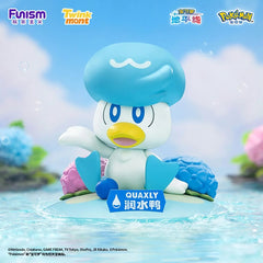 <p>Add the stylish Water-type starter <strong>Quaxly</strong> to your Pokémon collection with this officially licensed <strong>Funism x Twinkmont Pokémon collectible figure</strong>!</p>
<p>This charming display piece features Quaxly relaxing in a colorful waterside scene surrounded by hydrangea-style flowers and translucent water effects. The sculpt captures Quaxly’s cheerful personality with its signature blue crest, bright expression, and clean character styling.</p>
<p>Designed for the Mainland China