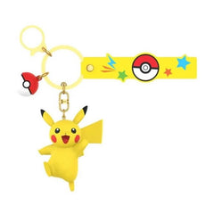Take Pikachu with you wherever you go! This officially licensed Funism Pokémon Pikachu Keychain combines an adorable 3D Pikachu charm with a colorful silicone wrist strap and a classic Poké Ball charm, making it the perfect accessory for keys, backpacks, purses, or luggage.
Made from durable PVC with vibrant colors and premium detailing, Pikachu is captured in a cheerful pose that Pokémon fans of all ages will love. The attached wrist strap features a raised Poké Ball emblem and colorful accent graphics, w