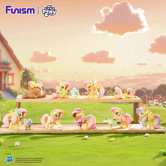 Step into a softer, more peaceful side of My Little Pony with the Sweet Diary Series from Funism. This blind box collection focuses on Fluttershy, showcasing gentle, heartwarming moments from her daily life—surrounded by nature, animals, and cozy activities.
Each figure features a beautifully detailed sculpt with pastel colors and themed accessories, capturing Fluttershy’s calm personality across a variety of relaxing scenes. Designed as collectible display pieces, these figures bring a soothing, storybook