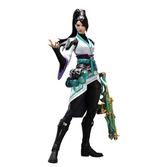 <p><strong>PRE-ORDER: Expected to ship in August of 2027.</strong></p>
<p>Sage, VALORANT's stronghold of China and Sentinel healer, joins INART's premium 1/12 scale action figure line.</p><p>She includes 10 interchangeable hands for Resurrection, orb casting, Healing Orb and Barrier Orb poses, plus the Imperium Judge, Final Chamber Classic, 5 Years // Beta Remastered Knife and Blades of Imperium, along with Healing Orb, Barrier Orb and lingering field effect parts.</p><p>Part of the INART Action 1/12 line.