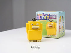 Add a dose of classic Pokémon charm to your collection with this Langbowang Pokémon Quest Series Figure featuring Psyduck. Inspired by the colorful cube-shaped world of Pokémon Quest, this collectible reimagines the beloved Duck Pokémon in the game's signature block-style design while perfectly capturing Psyduck's famously bewildered expression.
Standing approximately 2.75 inches (7 cm) tall, this figure showcases Psyduck's bright yellow coloring, oversized bill, and iconic tuft of hair in a fun, pixel-ins