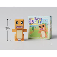 gnite your Pokémon collection with this Langbowang Pokémon Quest Series Figure featuring Charmander. Inspired by the colorful block-style world of Pokémon Quest, this collectible transforms the beloved Fire-type starter into a charming cube-shaped design while capturing all the personality that has made Charmander a fan favorite for generations.
Standing approximately 2.75 inches (7 cm) tall, this figure features vibrant colors, game-inspired details, and Charmander's iconic tail flame recreated in the sig