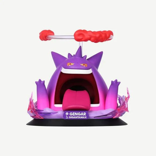 Bring the Ghost-type powerhouse to your collection with the Funism Pokémon Twinkment Shining Moment Series Gigantamax Gengar Figure! This officially licensed PVC statue captures Gigantamax Gengar emerging from the ground with its iconic massive grin, swirling energy effects, and incredible sculpted detail. Standing approximately 4.49 inches (11.5 cm) tall, this compact display piece is perfect for desks, shelves, or any Pokémon collection. Produced by Funism as part of the popular Twinkment Shining Moment S