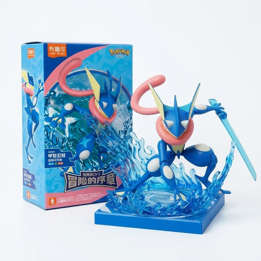 <p>Bring the stealthy Ninja Pokémon <strong>Greninja</strong> to your collection with the <strong>Blokees Pokémon Classic Version-L Greninja Figure</strong>!</p>
<p>This officially licensed Pokémon collectible recreates Greninja in Blokees' larger <strong>Classic Version-L</strong> format, giving the fan-favorite Water- and Dark-type Pokémon an impressive display presence.</p>
<p>Greninja features articulated joints for dynamic posing along with its distinctive blue body, pink tongue scarf, and sleek ninj