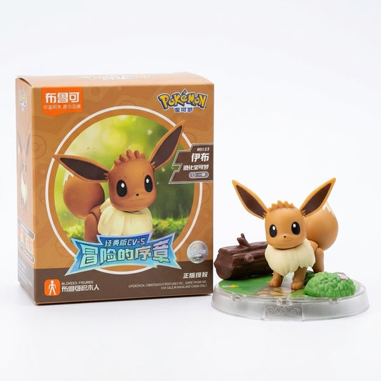 <p>Add one of Pokémon's most beloved characters to your collection with the <strong>Blokees Pokémon Classic Edition CV-S Eevee Figure</strong>!</p>
<p>This officially licensed Pokémon collectible recreates <strong>Eevee</strong> in Blokees' stylized figure format, capturing its large ears, fluffy cream-colored collar, and instantly recognizable brown coloring.</p>
<p>Part of the <strong>Classic Edition CV-S</strong> series, Eevee features articulated joints for simple posing and is designed as a compact d