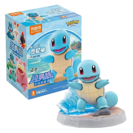 <p>Build and display one of the original Kanto starter Pokémon with the <strong>Blokees Pokémon Classic Version-S Squirtle Model Kit</strong>!</p>
<p>This officially licensed Pokémon model kit recreates <strong>Squirtle</strong> in Blokees' compact Classic Version-S format. The pre-colored parts snap together without the need for glue or paint, making it an approachable build for Pokémon fans and collectors alike.</p>
<p>Once assembled, Squirtle features movable joints for a variety of expressive poses. T