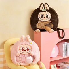 POP MART The Monsters Labubu Mokoko Fall Into Sweaters Mochila de Peluche Transparente AUTÉNTICA