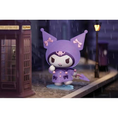Don't let the rain spoil the fun! The LANGBOWANG x Sanrio Characters It's Raining Day! Series features your favorite Sanrio friends dressed in adorable rainy-day outfits, and this charming Kuromi figure is ready to brighten even the cloudiest day.
Kuromi is dressed in a stylish purple raincoat adorned with bows and carries a matching umbrella while splashing through puddles. With detailed sculpting, vibrant colors, and a whimsical rainy-day theme, this collectible captures Kuromi's mischievous personality