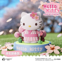 Welcome the beauty of spring with this delightful Hello Kitty figure from Langbowang's Four Seasons Fragrance Figure Series! Dressed in a charming pink spring outfit and adorned with delicate cherry blossom flowers, Hello Kitty stands surrounded by blooming sakura trees and fresh greenery. The soft pastel colors and seasonal details perfectly capture the joy and renewal of springtime.
Designed with a peaceful garden scene and elegant floral accents, this collectible figure makes a lovely display piece for