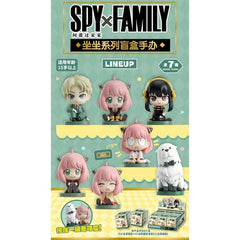 Add a touch of charm and family fun to your collection with the EAKI Spy × Family Sitting Series Figure Blind Box!
This adorable series features fan-favorite characters like Anya, Loid, Yor, and more in cute seated poses, capturing their personalities in a relaxed, chibi-style design. From Anya’s playful expressions to Loid and Yor’s iconic looks, each figure brings the beloved series to life in a compact, display-friendly form.
Every blind box includes one randomly selected figure, making each unboxing a