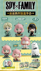 Add a touch of charm and family fun to your collection with the EAKI Spy × Family Sitting Series Figure Blind Box!
This adorable series features fan-favorite characters like Anya, Loid, Yor, and more in cute seated poses, capturing their personalities in a relaxed, chibi-style design. From Anya’s playful expressions to Loid and Yor’s iconic looks, each figure brings the beloved series to life in a compact, display-friendly form.
Every blind box includes one randomly selected figure, making each unboxing a