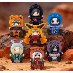 EAKI Naruto Lindo Llavero de Peluche de la Serie Fiesta de Bestias 2, Caja Sorpresa AUTÉNTICO