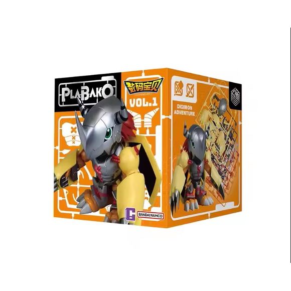 <p>Build and collect your favorite Digimon with the <strong>Bandai PLABAKO Digimon Adventure Vol. 1</strong> mini plastic model kit series!</p>
<p>Each blind box contains <strong>1 random Digimon model kit</strong> from a lineup of eight standard designs plus one secret design. The kits feature partially assembled and pre-painted components, making them approachable for both Digimon collectors and model kit fans.</p>
<p>Once assembled, each Digimon can be displayed inside the included <strong>clear PET in