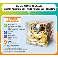 Bandai BNESH PLABAKO Digimon Adventure Vol. 1 Figure Blind Box - 1 Random