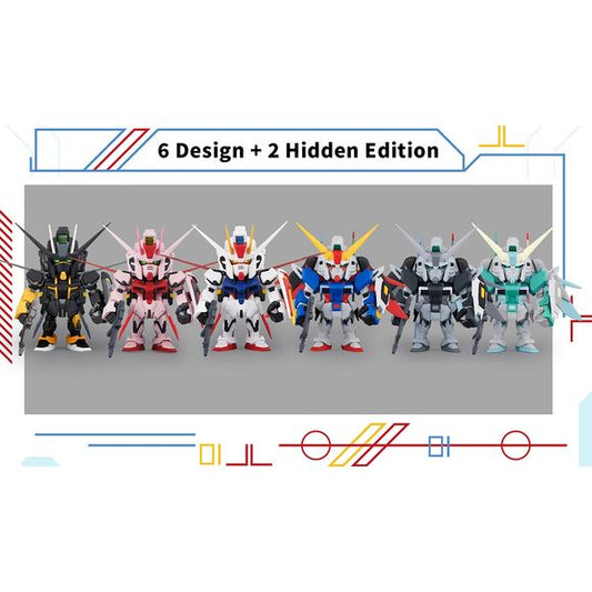 Bring the power of Gundam to your collection with the Bandai Namco QMSV Mini Strike Gundam & Destiny Gundam Series Blind Box!
This exciting series features iconic mobile suits like Strike Gundam and Destiny Gundam, reimagined in a compact QMSV (cute, stylized) design that blends chibi proportions with detailed mechanical styling. Each figure delivers bold colors, sharp sculpting, and dynamic poses that capture the spirit of the Gundam universe in a fun, collectible format.
Every blind box includes one ran