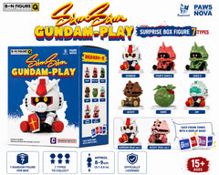 Mobile Suit Gundam gets an adorable new look with the SamSam Gundam-Play B.N Figure Q Blind Box from Paws Nova! This officially licensed collection transforms iconic Mobile Suits and characters into cute, seated collectible figures with a playful rounded design.
There are 7 different designs to collect, including Gundam (RX-78-2), Char's Zaku II, Zaku II, Acguy, Haro, GM, plus special alternate-color versions. Each figure also includes a colorful display cube/base, which can be used individually or stacked