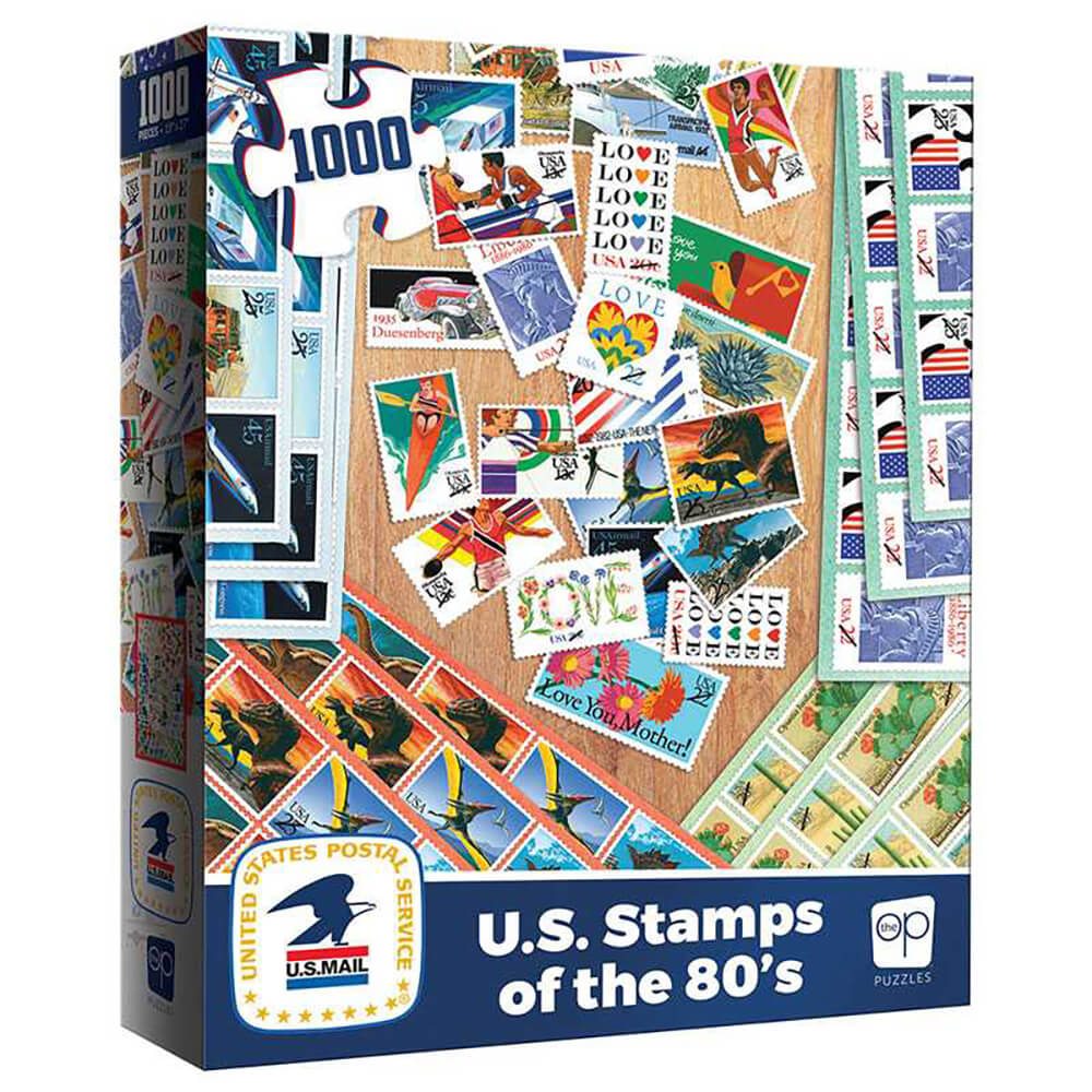 U.S. Stamps of the 80's – 1000 Piece Puzzle by USAopoly.