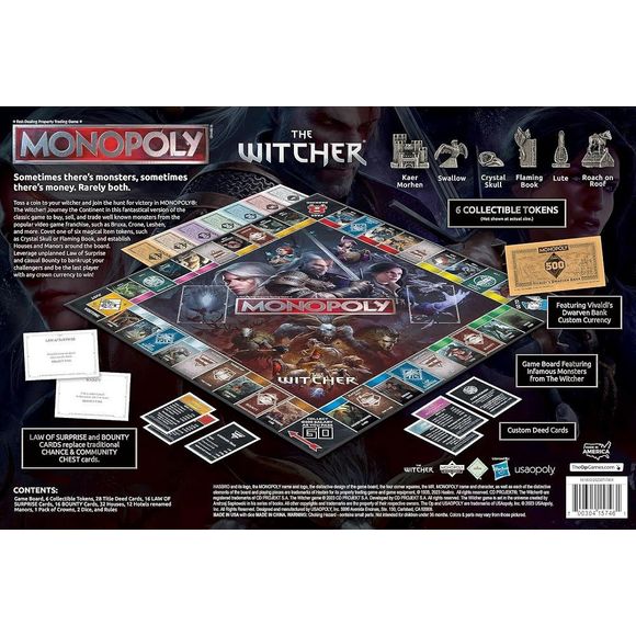 USAopoly Monopoly The Witcher Edition Board Game | Galactic Toys & Collectibles