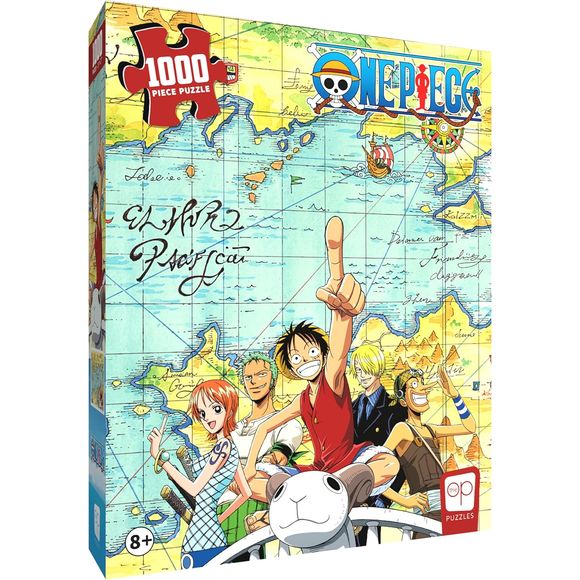 Set sail on a grand adventure with this vibrant One Piece - "Sailing the Going Merry" 1000-piece puzzle! Featuring stunning artwork of your favorite characters from Eiichiro Oda’s legendary series, this puzzle is perfect for fans who want to bring the world of pirates, camaraderie, and epic journeys to life. With intricate details and stunning colors, completing this 27" x 19" puzzle will be as rewarding as discovering One Piece itself.