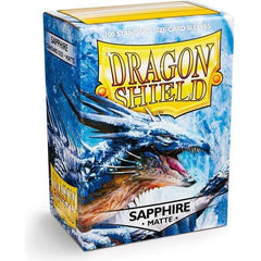 Clear front & matte sapphire back.
Matte sleeves are a popular line of textured Dragon shield with superior handling. A perfect mix of durability and shuffle-ability.
100 sleeves per box.
For cards measuring up to 63x88 mm
PVC-free polypropylene sleeves, no acid. Archival safe.
Box fits 75+ sleeved cards.