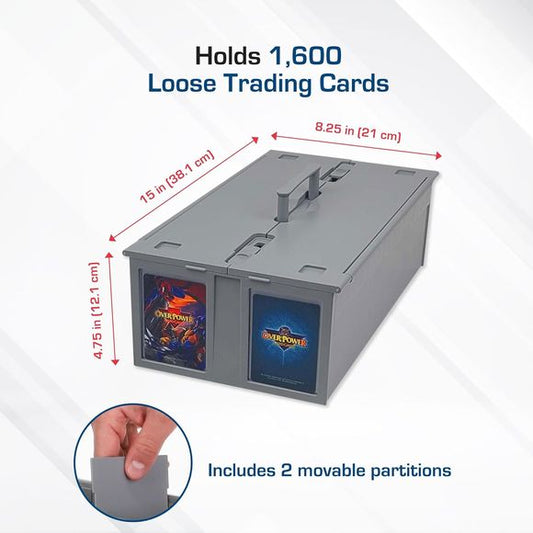 BCW Collectible Card Bin - 1600 ct. - Gray