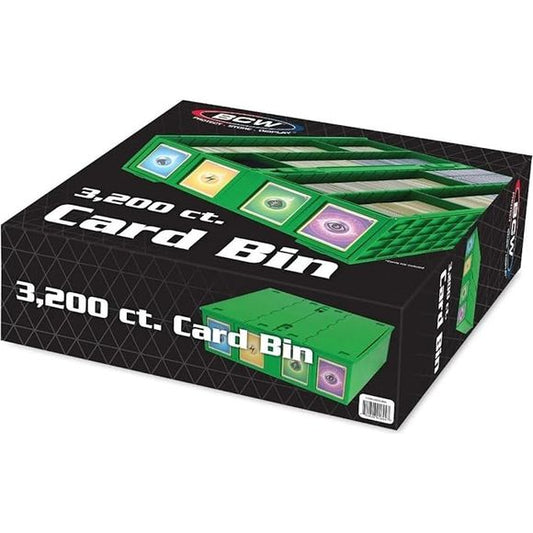 BCW Collectible Card Bin - 3200 ct. - Green | Galactic Toys & Collectibles